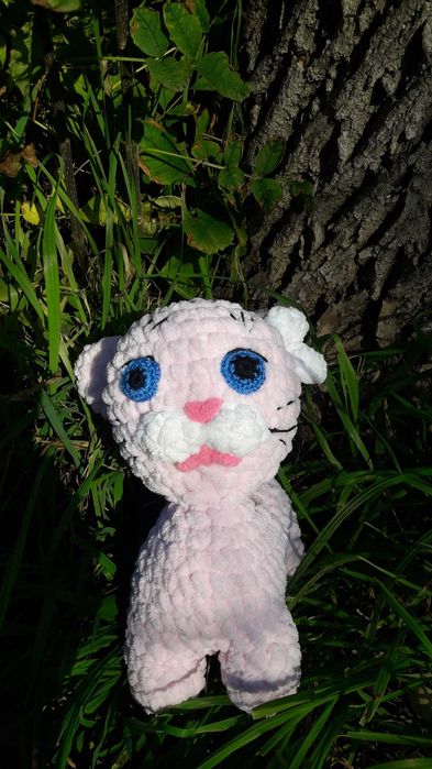 Мягкая игрушка | Кошечка | Плюшевая | Вязаная | Handmade | Новый Год