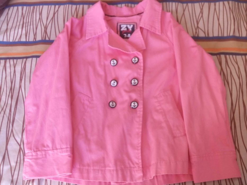 Casaco meia estação Cor de Rosa