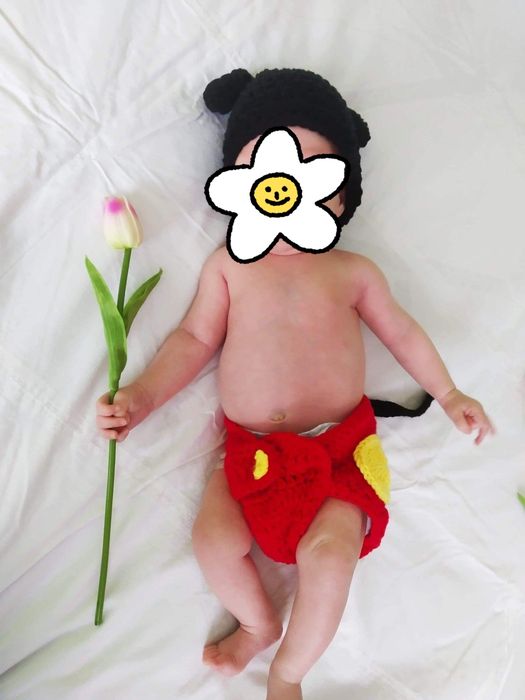 Strój na sesję dla noworodka