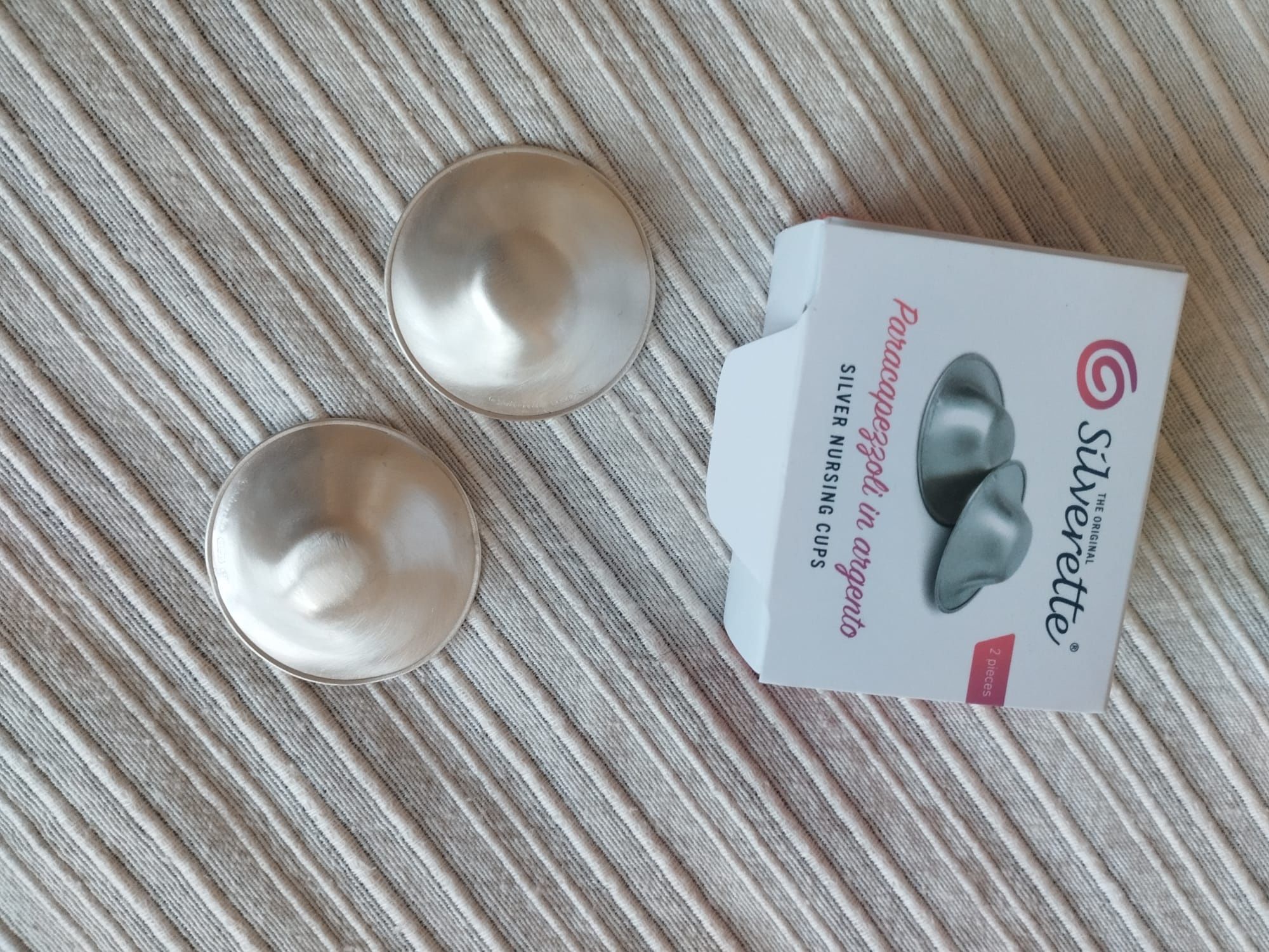 Protector de mamilos em prata Silverette