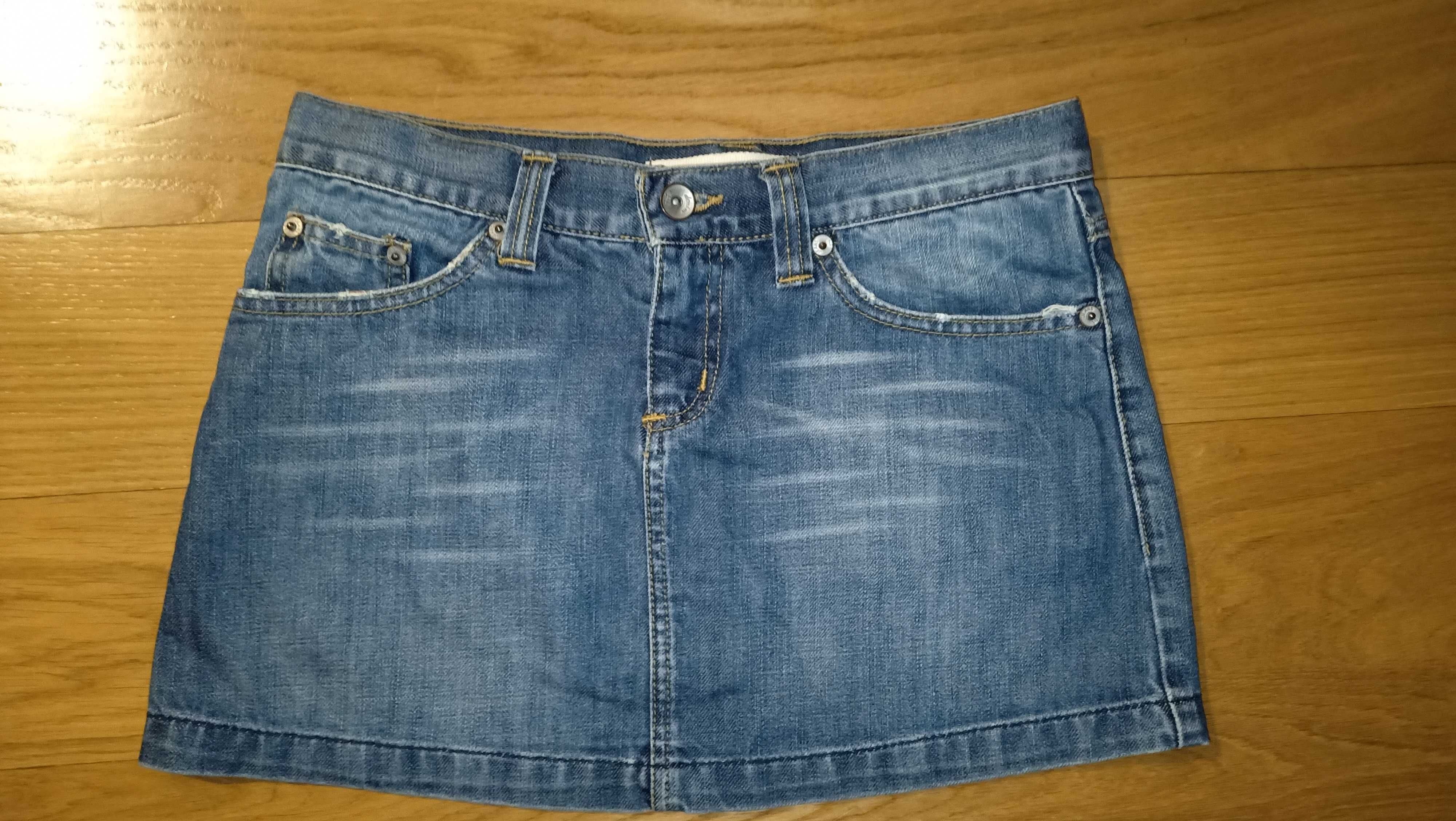 Spódnica ZARA jeans denim mini 34/XS