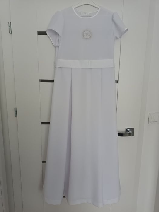 Sukienka alba komunijna plus narzutka i rękawiczki