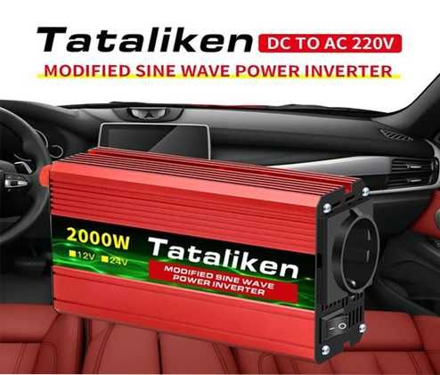 Інвертор 12 V 220 V Tataliken Power Inverter DC to AC  2000 W