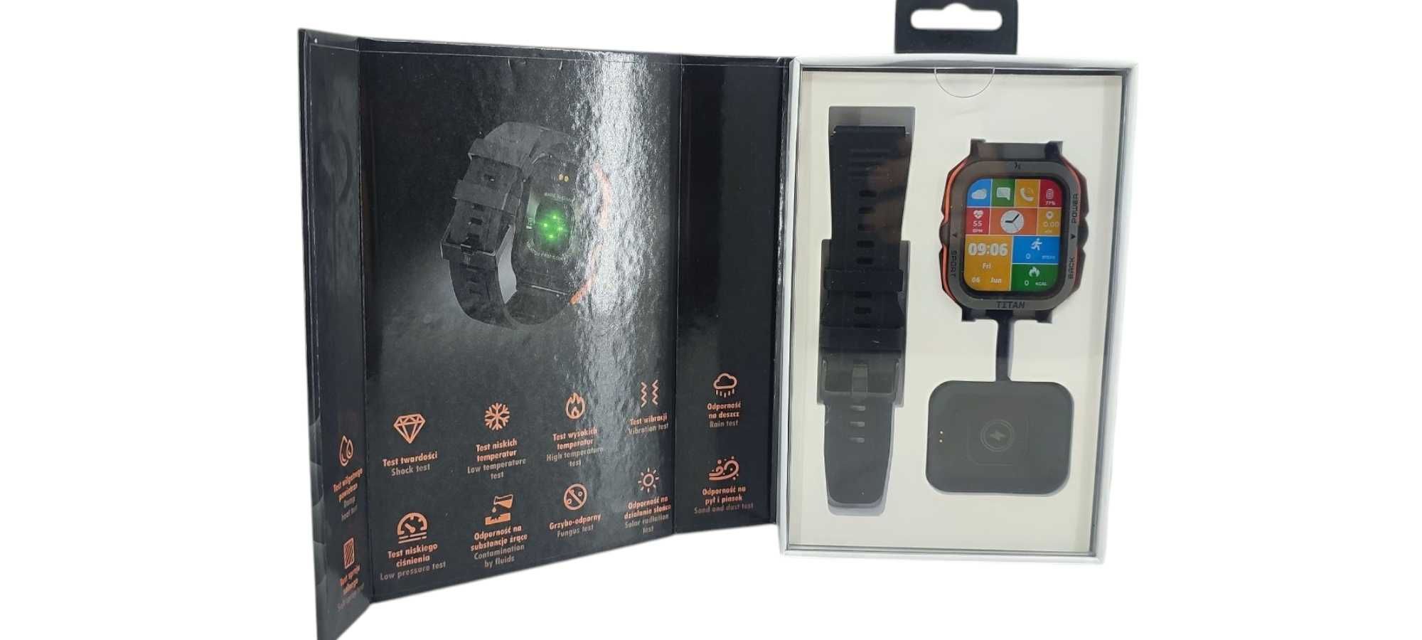 Smartwatch MAXCOM TITAN PRO komplet jak nowy!