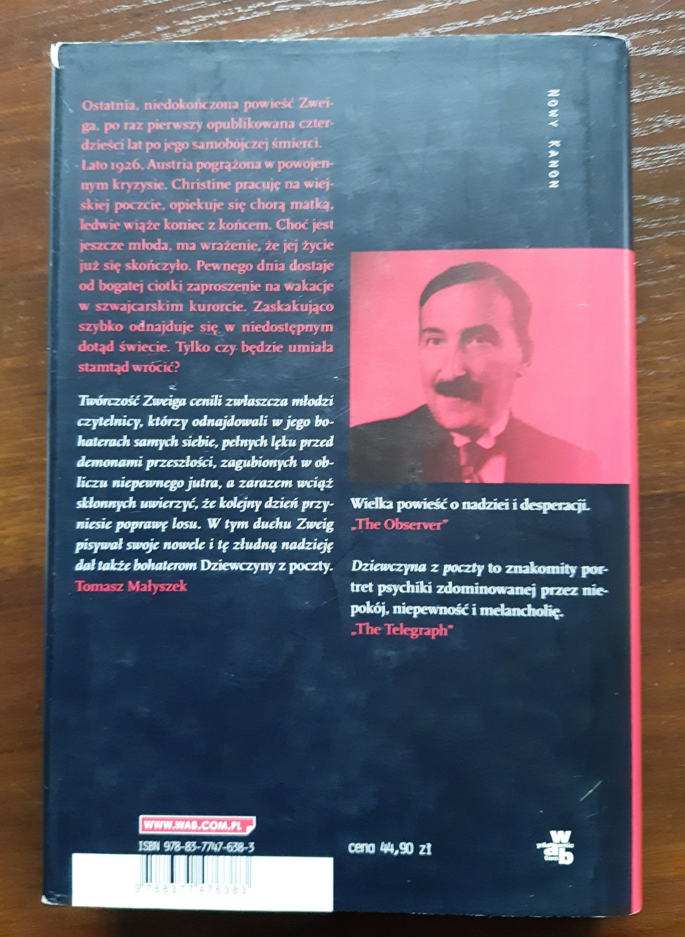 Dziewczyna z poczty, Stefan Zweig