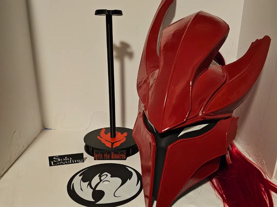 Suporte para Capacete Igris The Bloodred com Faces Intercambiáveis