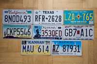Kolekcja tablic rejestracyjnych Route 66 USA