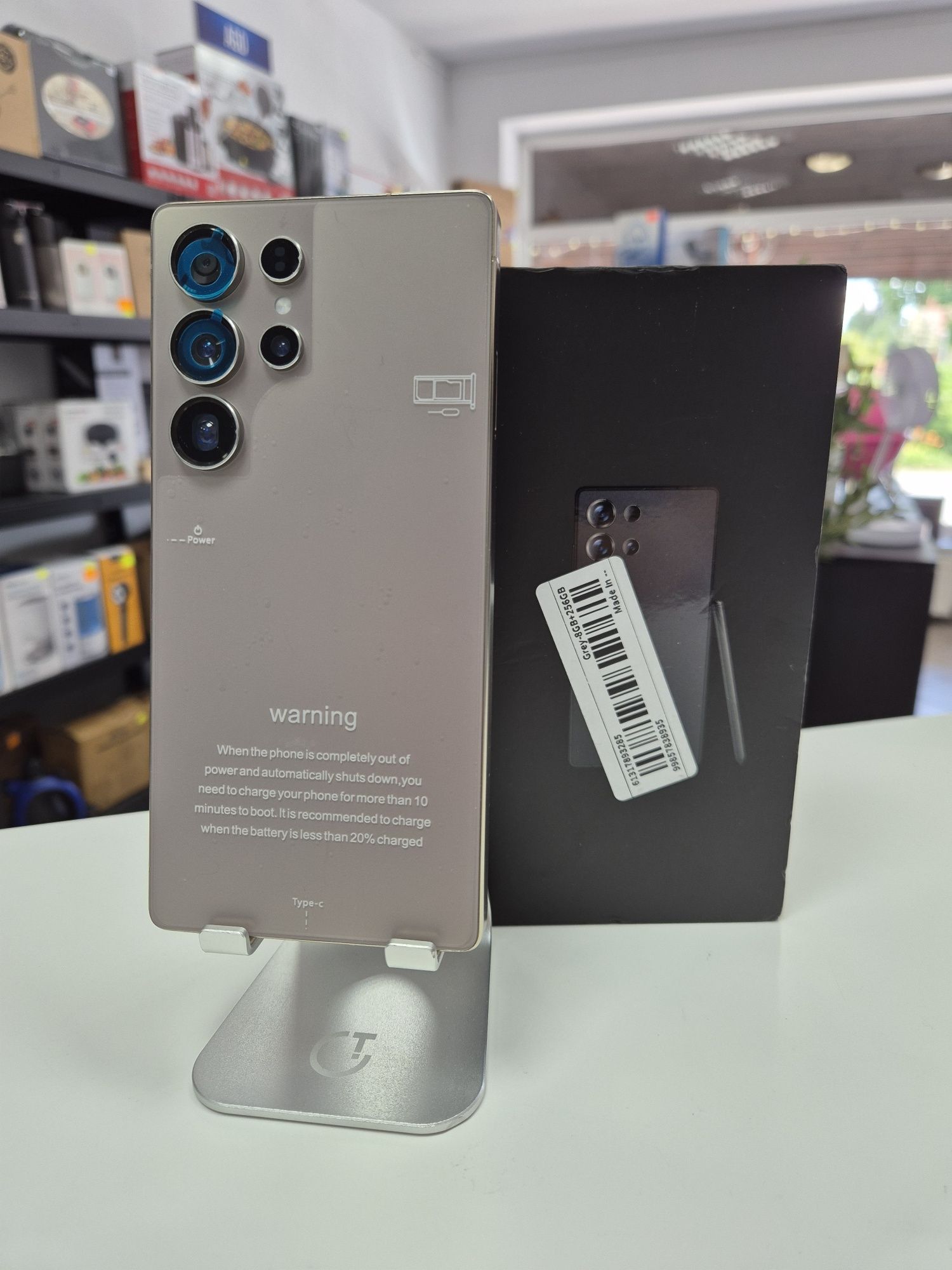 Smartfon Android 14 I25 Ultra 8+256GB SZARY