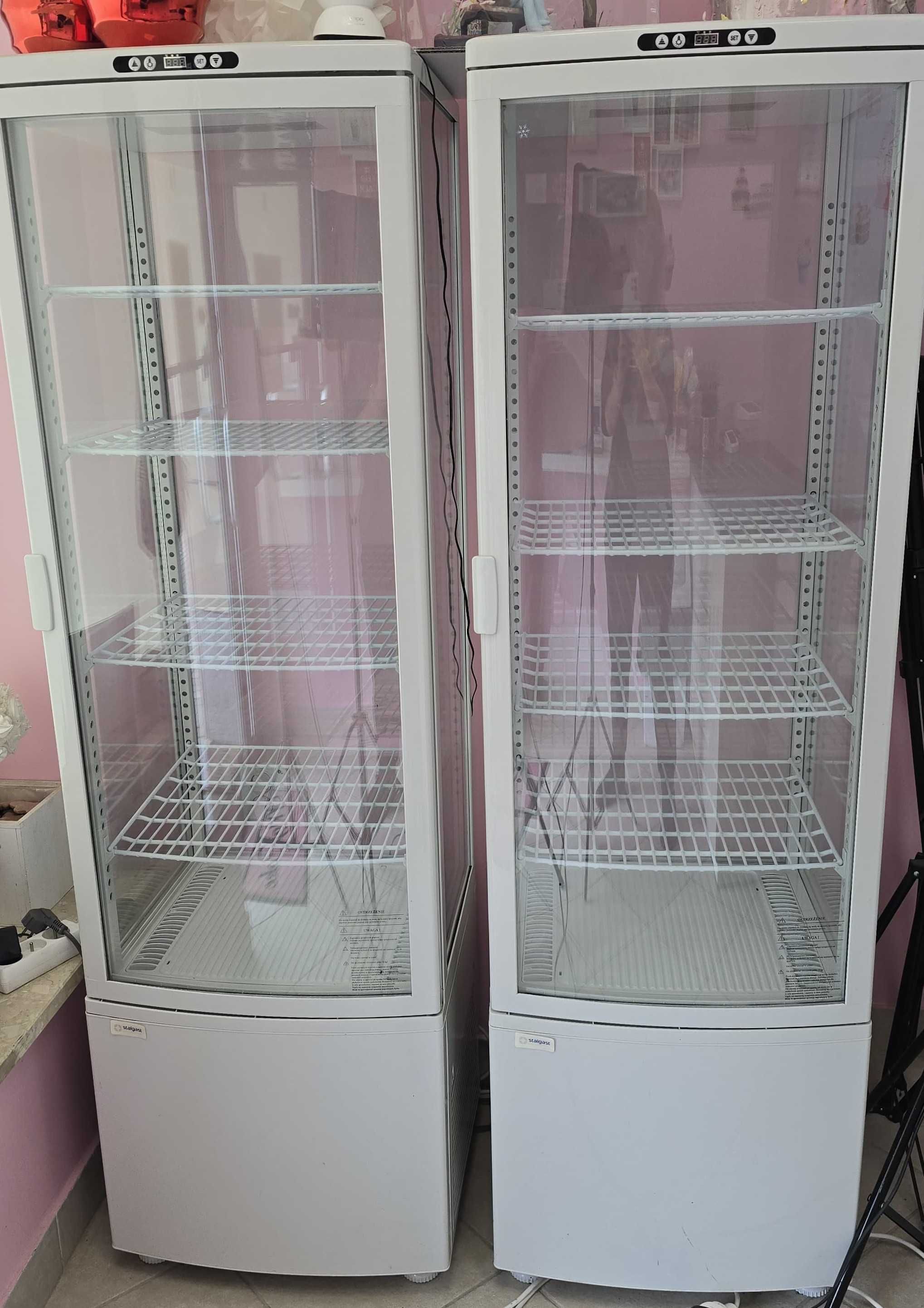 2 używane witryny chłodnicze 235l STALGAST