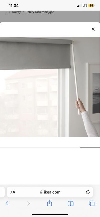 Rolety szare zaciemniające 160