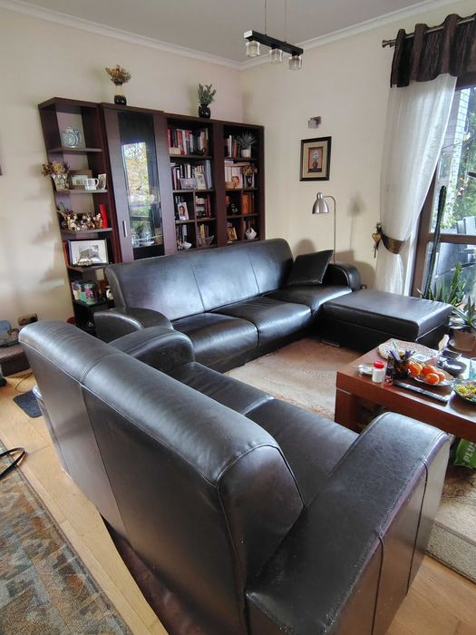 Komplet wypoczynkowy skóra naturalna