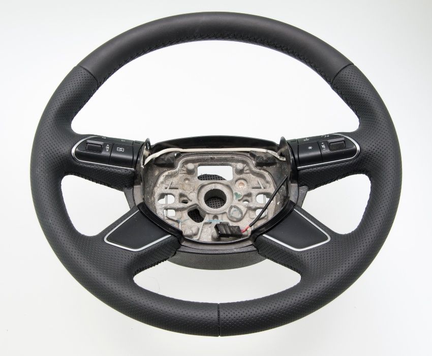 Kierownica Audi A4 B8 lift od 2012-OBSZYTA NOWĄ SKÓRĄ - PFIcarStyling