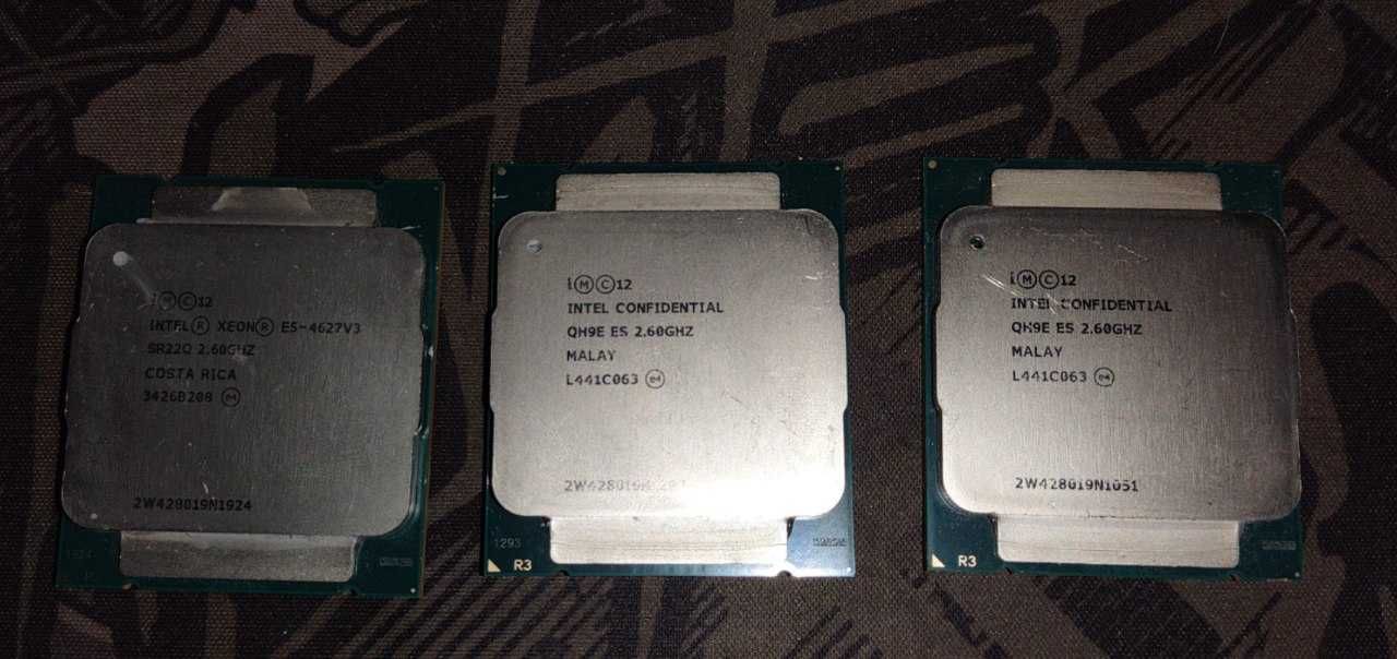 Intel Xeon E5-4627v3 QH9E QS / ES - jak E5-2660v3