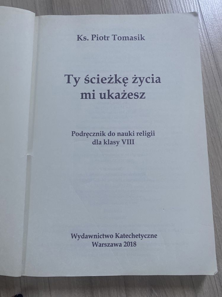 Religia klasa 8 Ty ścieżkę życia mi ukażesz