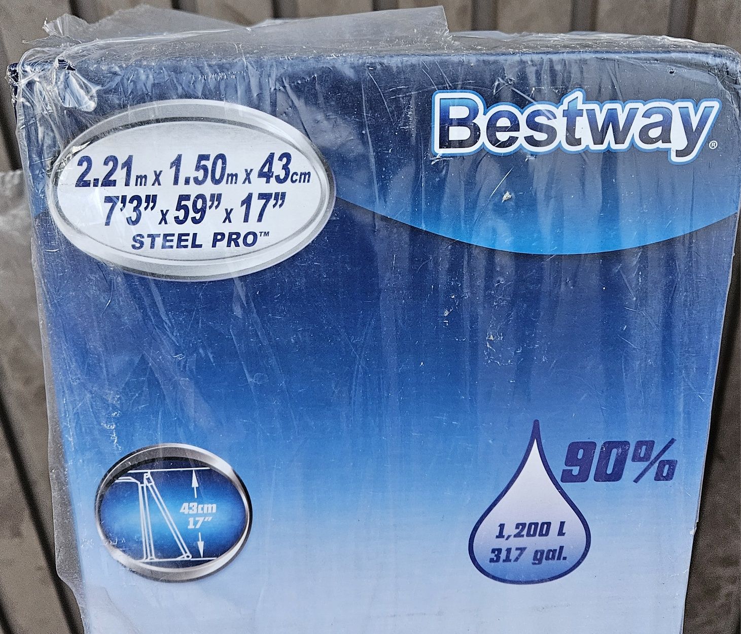 Basen stelażowy Bestway 2,21×1,50×0,43 NOWY OKAZJA !!