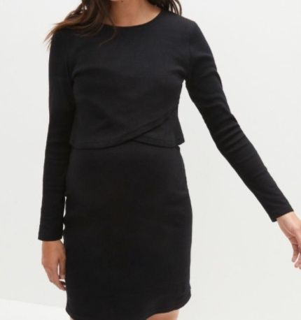 B.P.C sukienka ciążowa na ramiączka z bluzką z długim rękawem ^48/50