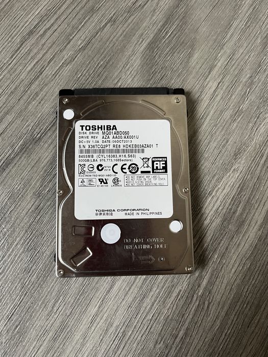 Вінчестер для ноутбука Toshiba 500 GB