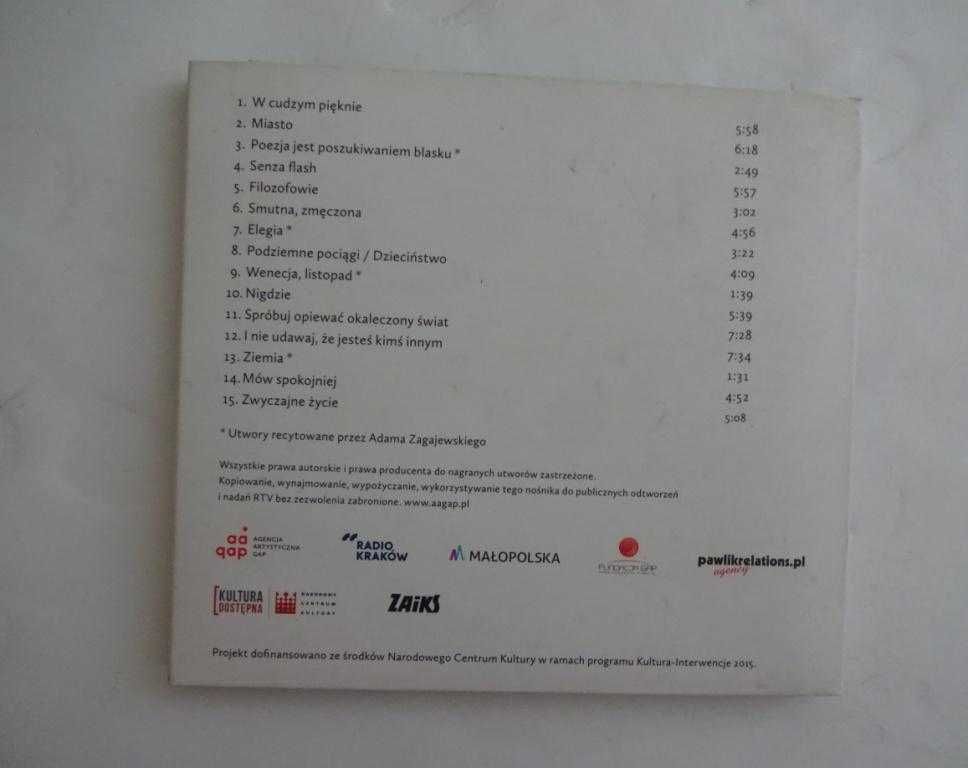 Zagajewski & Pawlik  Mów Spokojniej – Płyta CD