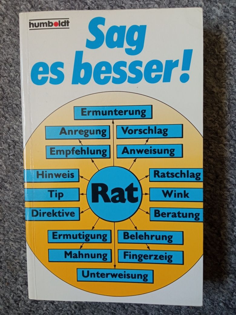 Sag es besser - Słownik synonimów niemiecki