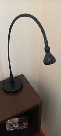 Lampka biurkowa czarna ikea LED