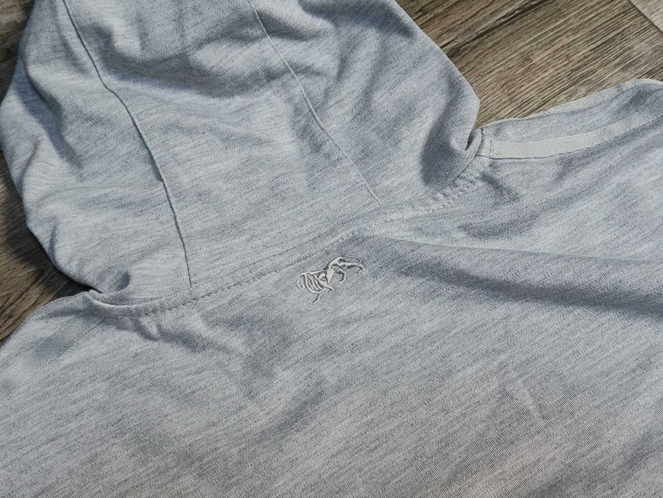 LONSDALE на лампасах худі чоловіче сіре бавовна L