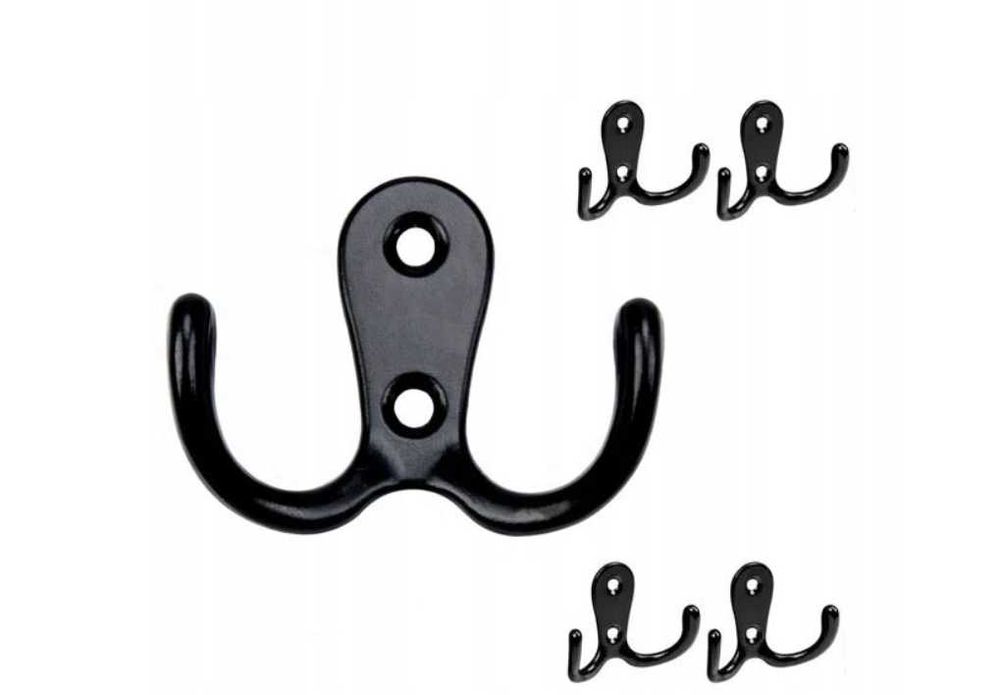 10x Haczyk Wieszak Meblowy kurtki Ubrania Ścienny