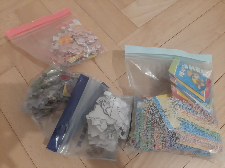 Puzzle i karty Psi Patrol duży zestaw