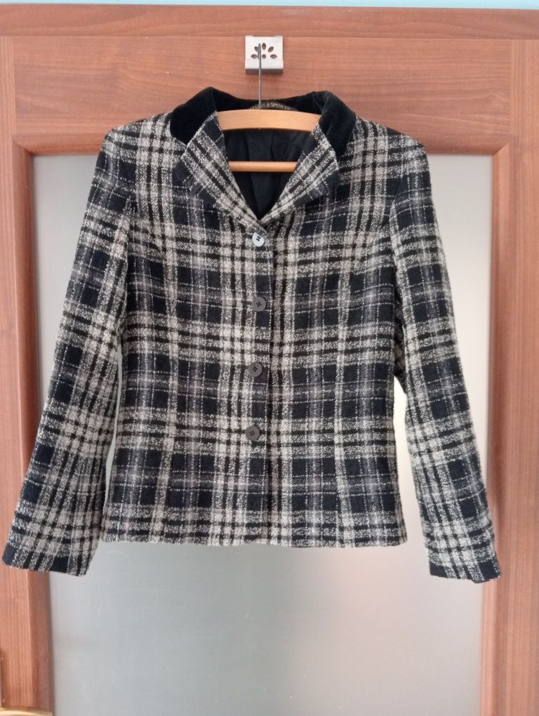 Żakiet r. XS, marynarka M&S , Virgin Wool