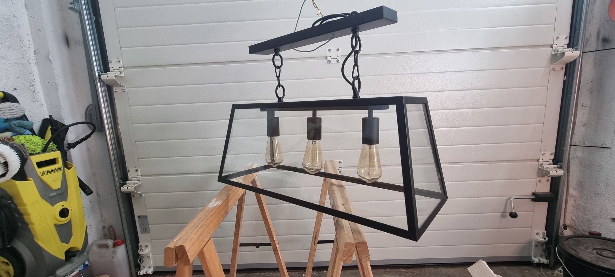 Candeeiro teto + 3 Lampadas retro Edison