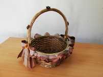 Cesta decorada para brindes