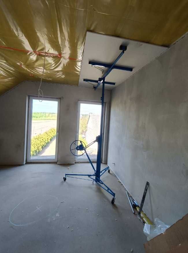 podnośnik do płyt gk osb 330cm Płyty do 68kg Regulowany Mobilny