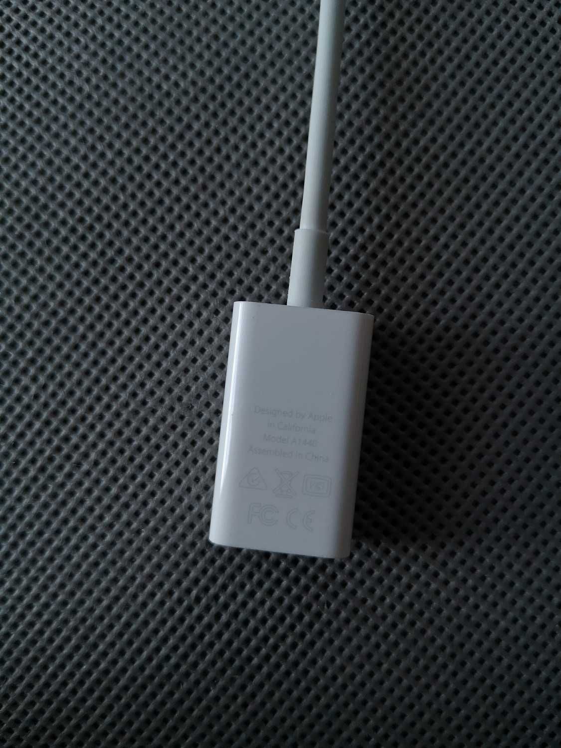 ORGINALNY Adapter Apple A1440 Lightning na złącze USB / MD821ZM/A