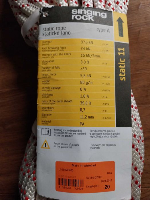 Lina Singing Rock fi 11, 20m