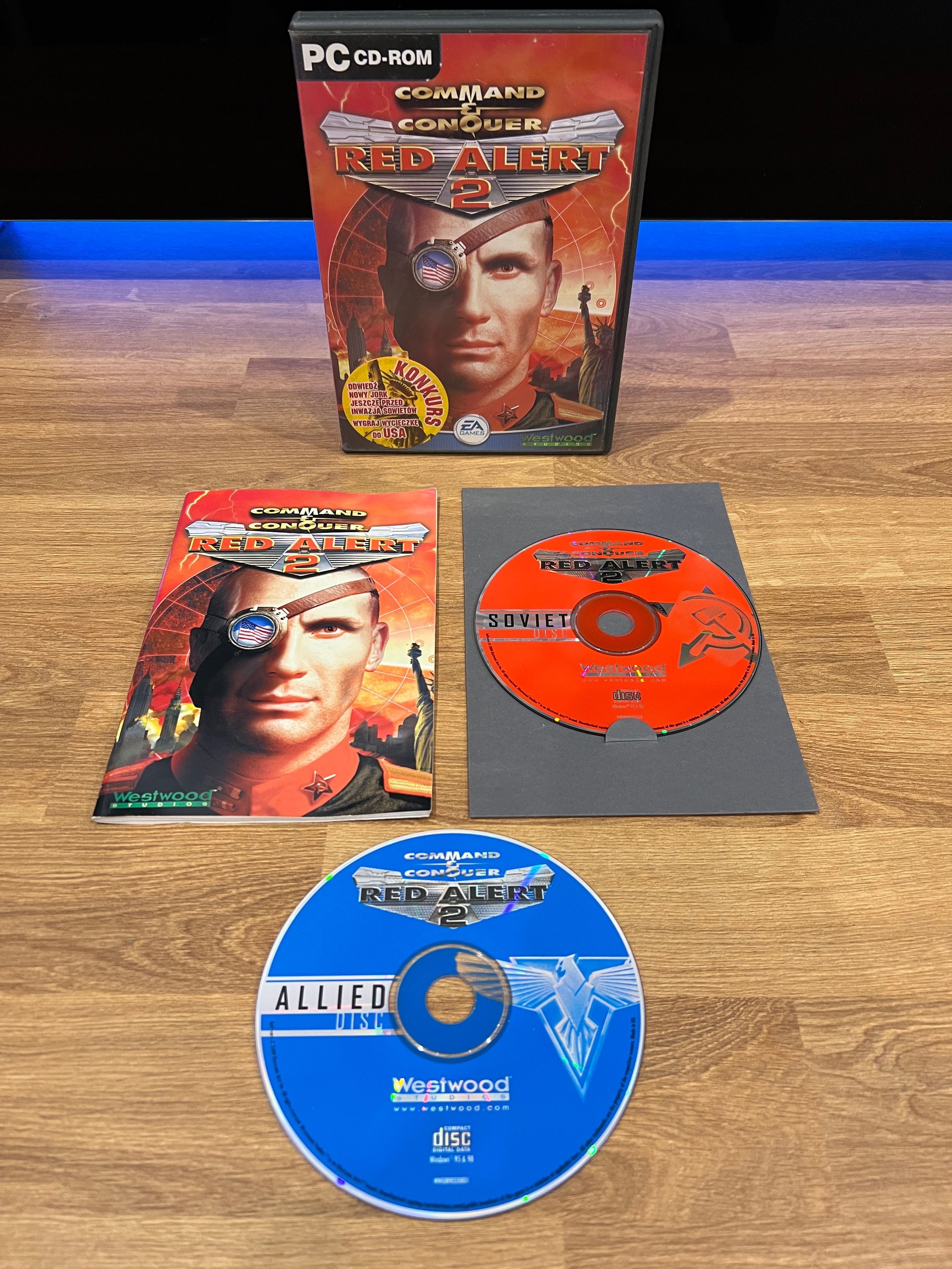 Command & Conquer Red Alert 2 (PC PL 2000) polskie premierowe wydanie