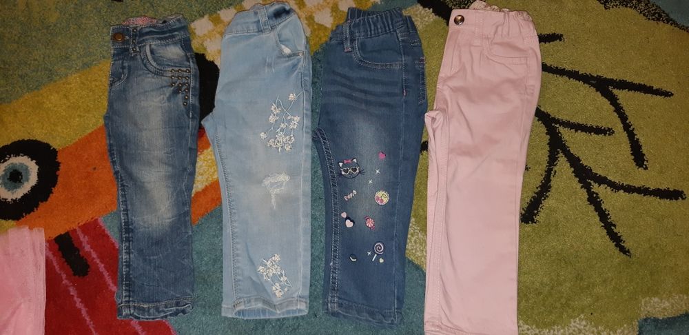 Spodnie jeansy rurki h&m 86