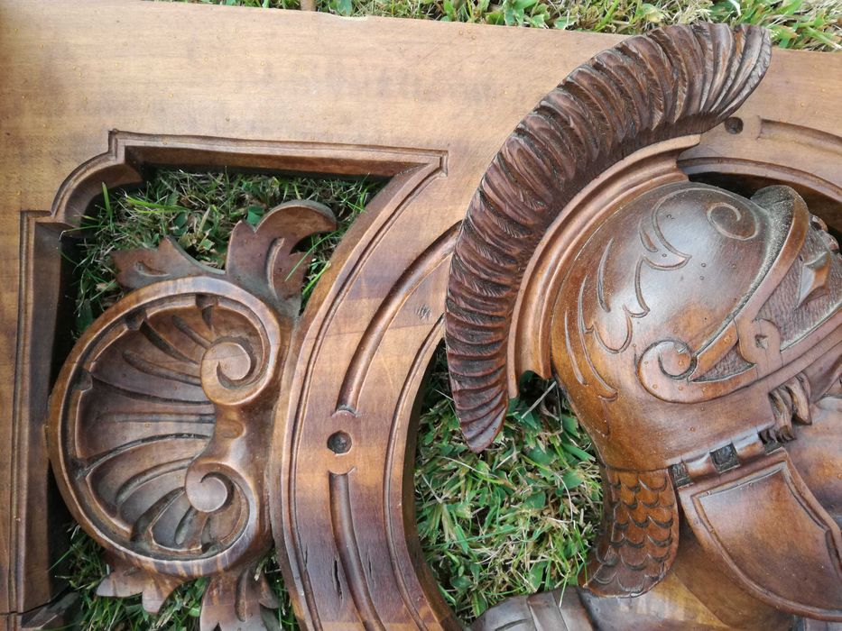 Bengaleiro de madeira em talha vintage