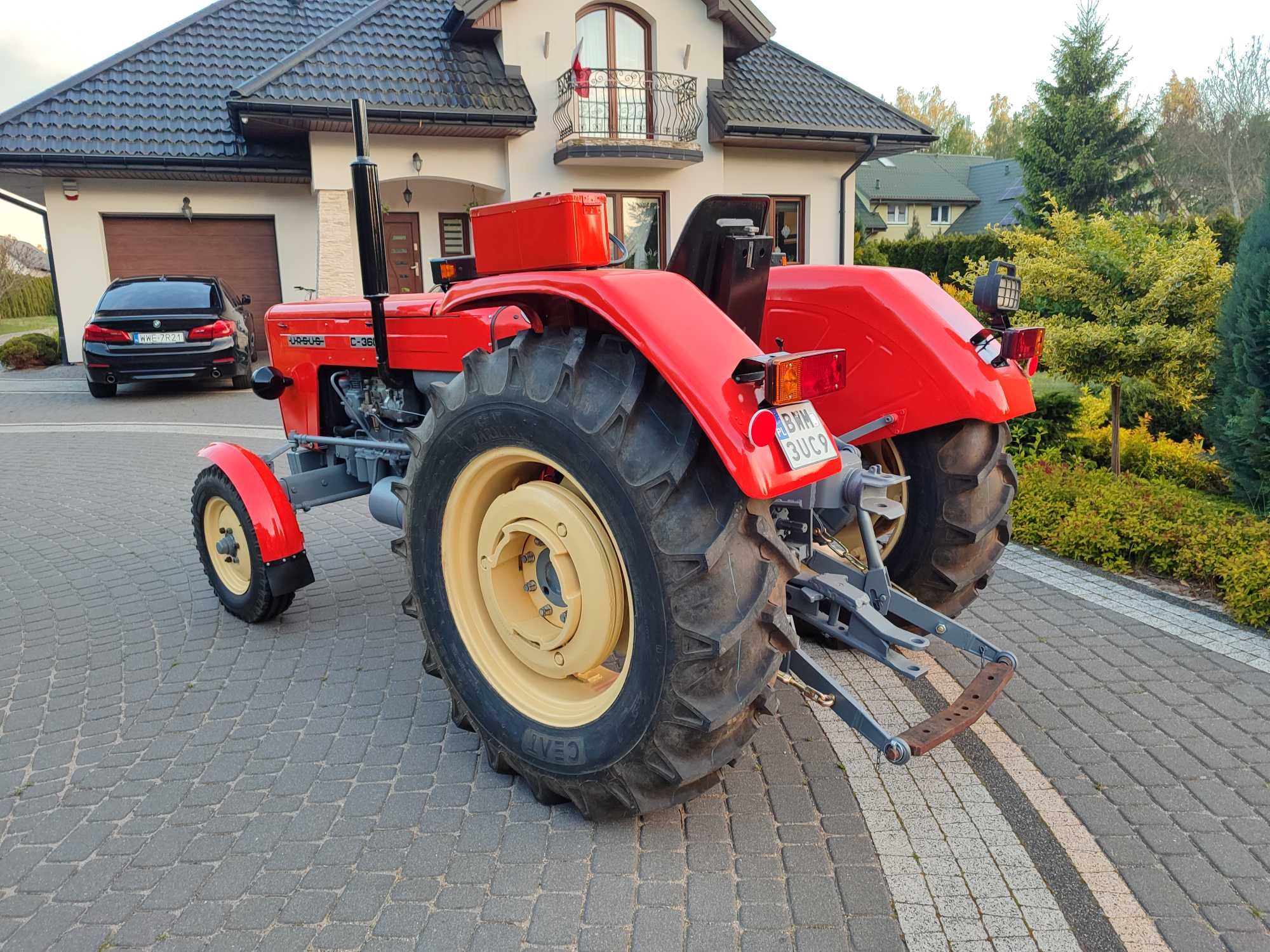 Ursus c360 po remoncie Nowe opony 1990 r