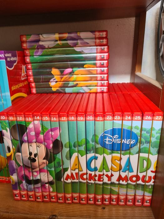 Colecção de livros e dvd's A Casa do Mickey Mouse