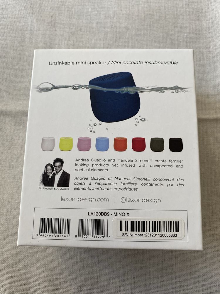 Glośnik  bezprzewodowy LEXON MINO X - NOWY!