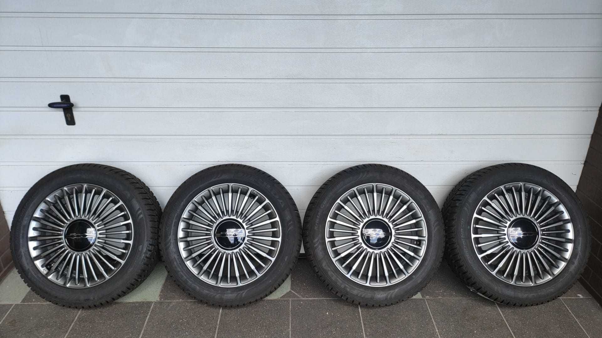 Koła FIAT 500E 16" 4x 98 opony zima 195/55/16 Fulda  (OL1680)