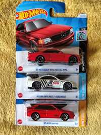 Zestaw hot wheels Audi Mercedes Nissan