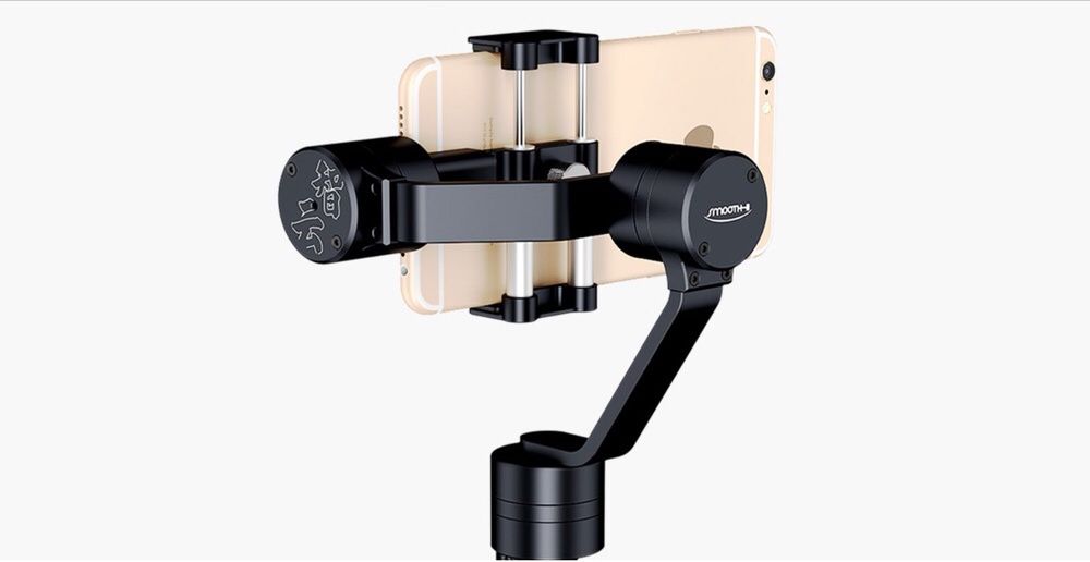 Estabilizador 3 eixos zhiyun smooth 2 novo faz rotação 360graus