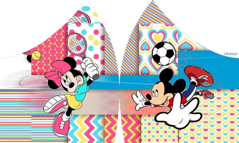 Máscaras infantis personalizada, têxteis