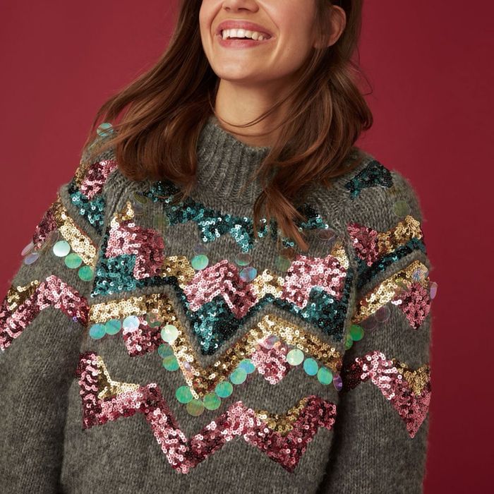 Стильний святковий светр f&f