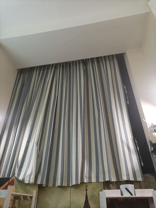 Шторы из плотного тика на ленте 6×3 м
