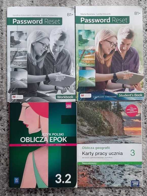 Książki do liceum klasa 1-4 + zestawy maturalne