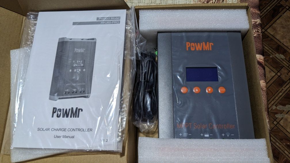 Сонячний контролер PowMr 60A MPPT Solar Charge Controller