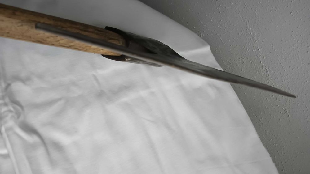 Stary ciężki topór masarski