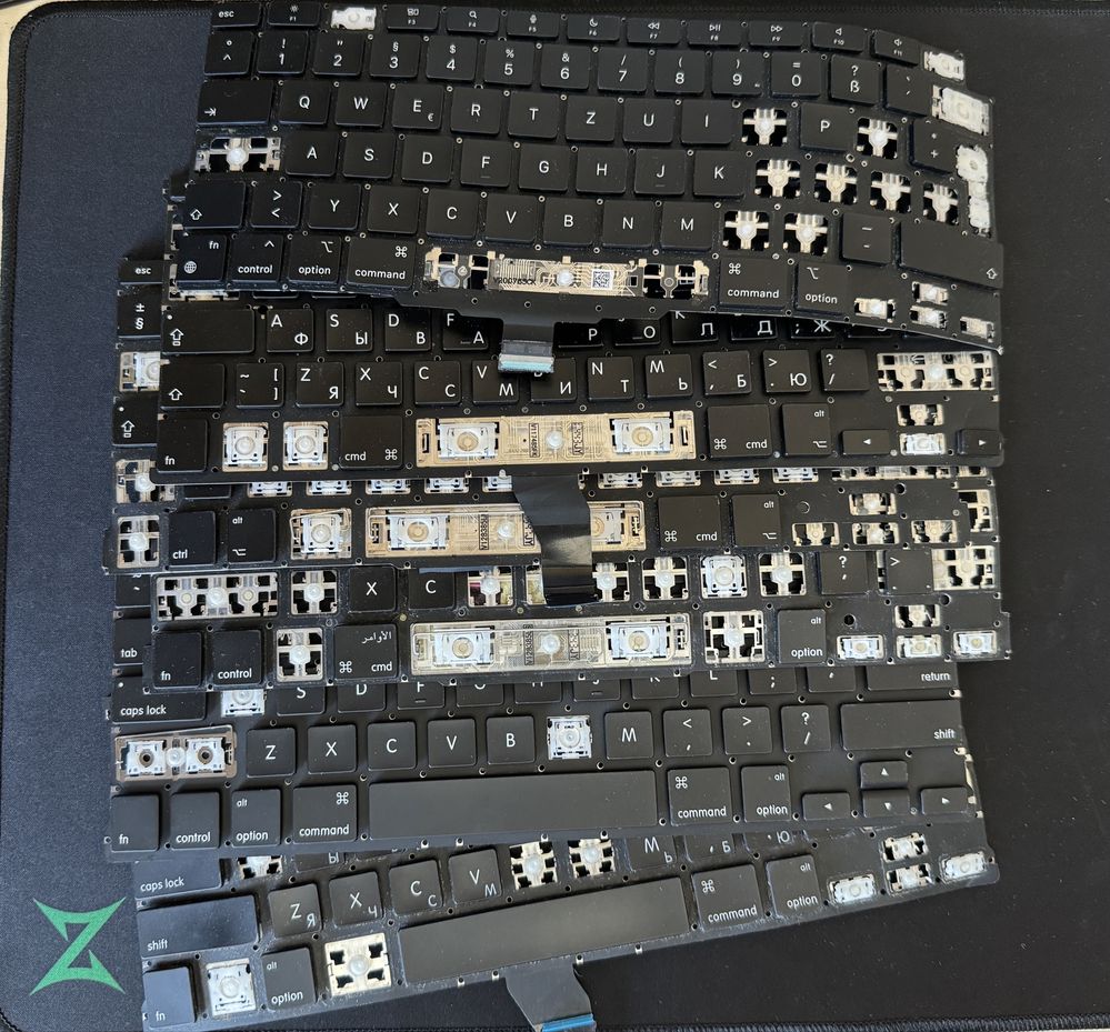 Клавіші, механізми для macbook pro та air m1 m2 m3 m4