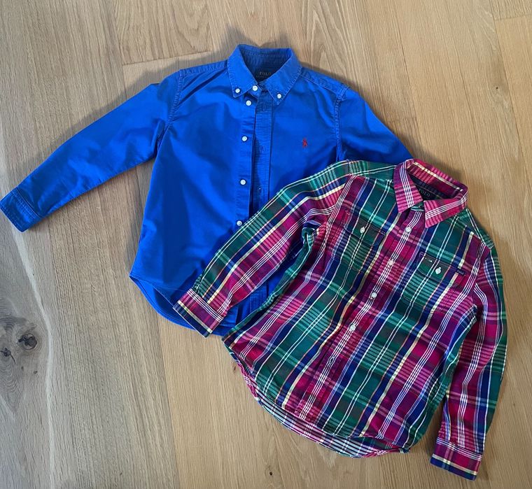 Dwie koszule Polo Ralph Lauren dla chłopca 128